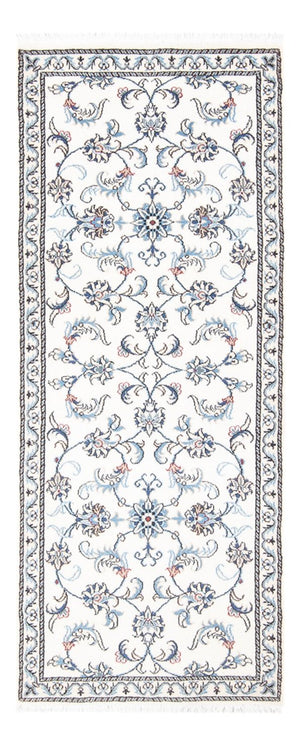 Tapis de couloir Tapis persan - Nain - 197 x 78 cm - argent