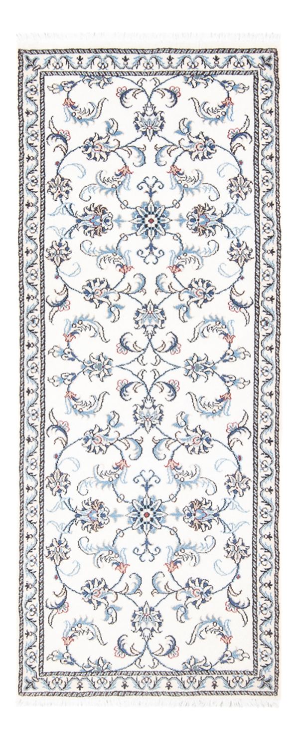 Tapis de couloir Tapis persan - Nain - 197 x 78 cm - argent
