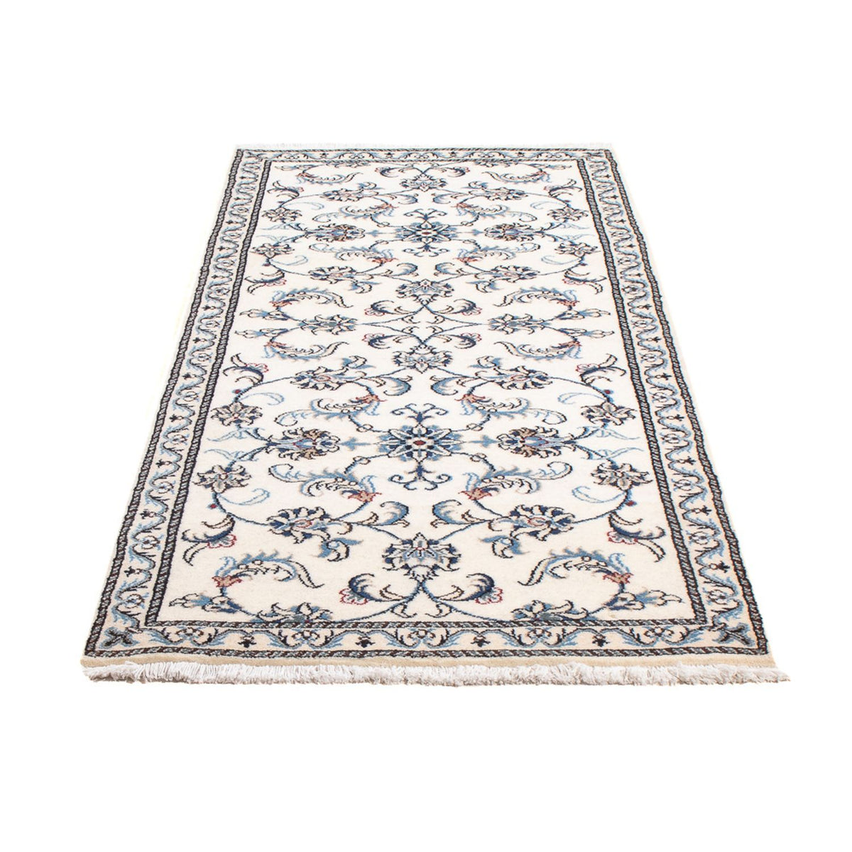 Tapis de couloir Tapis persan - Nain - 197 x 78 cm - argent