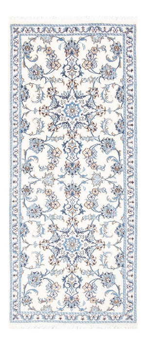 Tapis de couloir Tapis persan - Nain - 193 x 83 cm - argent