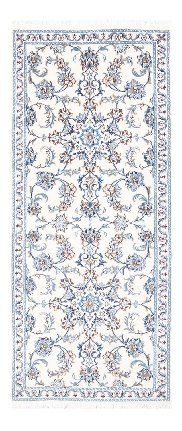 Tapis de couloir Tapis persan - Nain - 193 x 83 cm - argent