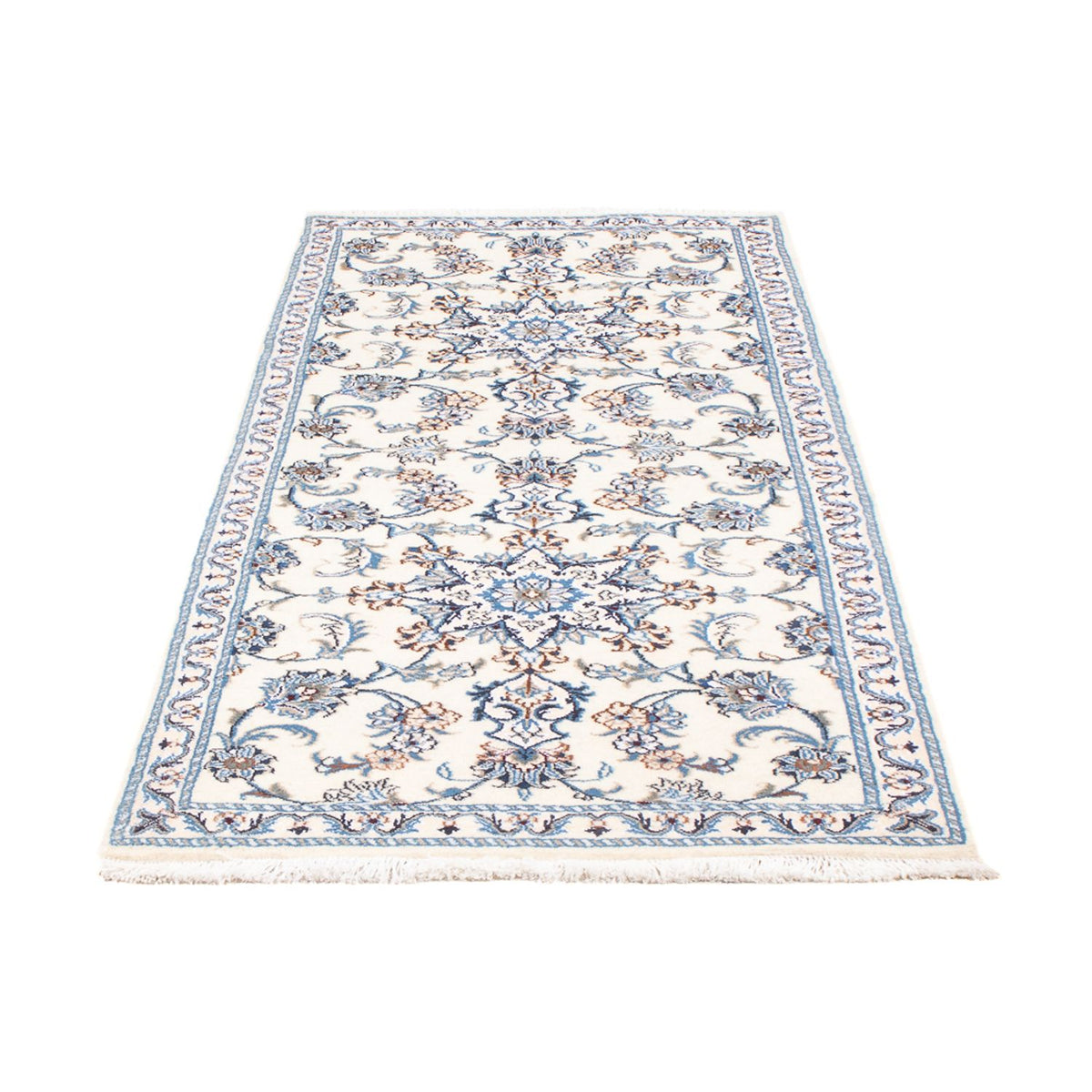 Tapis de couloir Tapis persan - Nain - 193 x 83 cm - argent