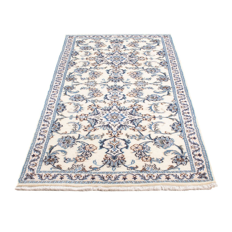 Tapis de couloir Tapis persan - Nain - 204 x 78 cm - argent