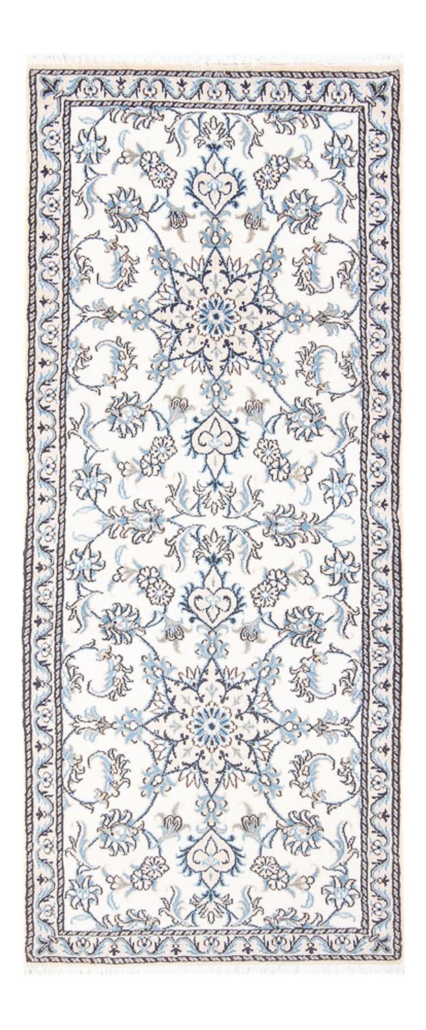 Tapis de couloir Tapis persan - Nain - 198 x 78 cm - argent