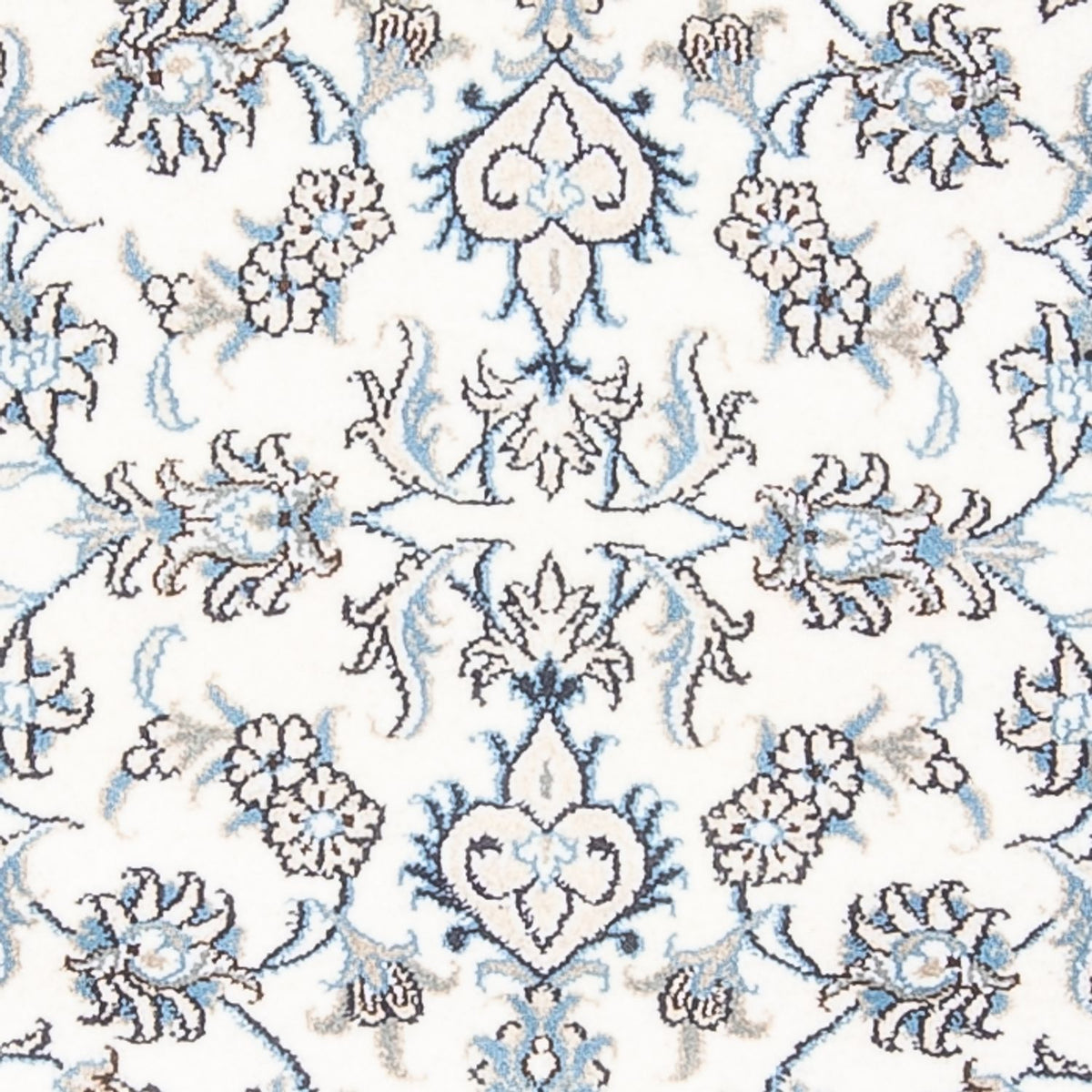 Tapis de couloir Tapis persan - Nain - 198 x 78 cm - argent