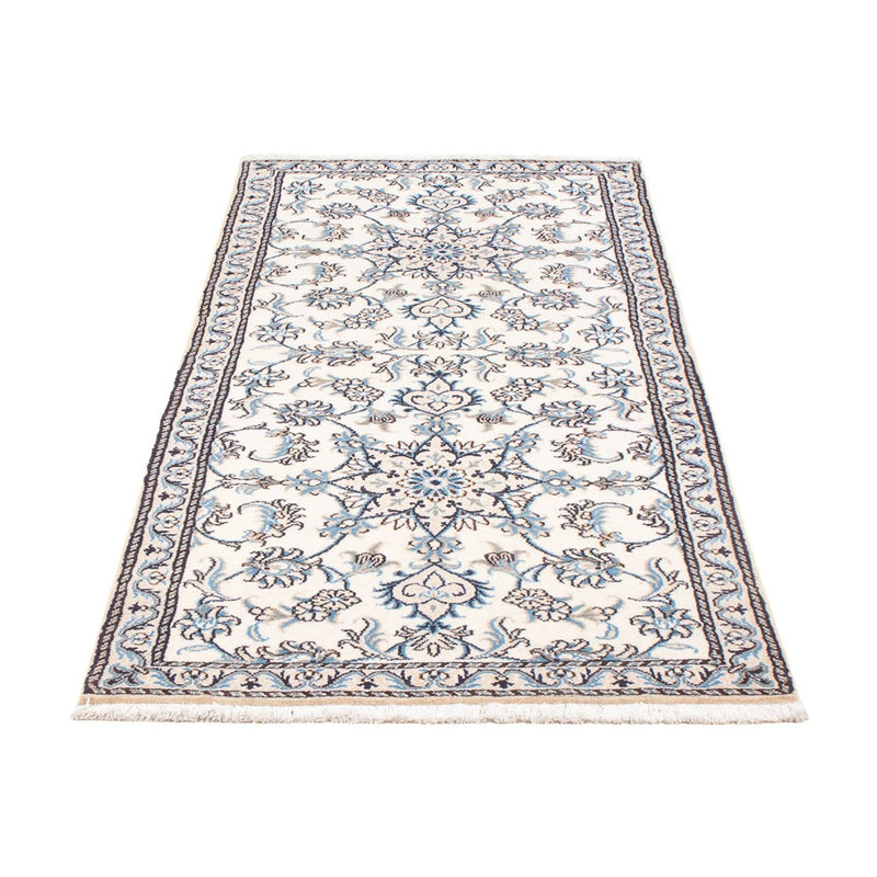 Tapis de couloir Tapis persan - Nain - 198 x 78 cm - argent