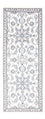 Tapis de couloir Tapis persan - Nain - 200 x 77 cm - argent