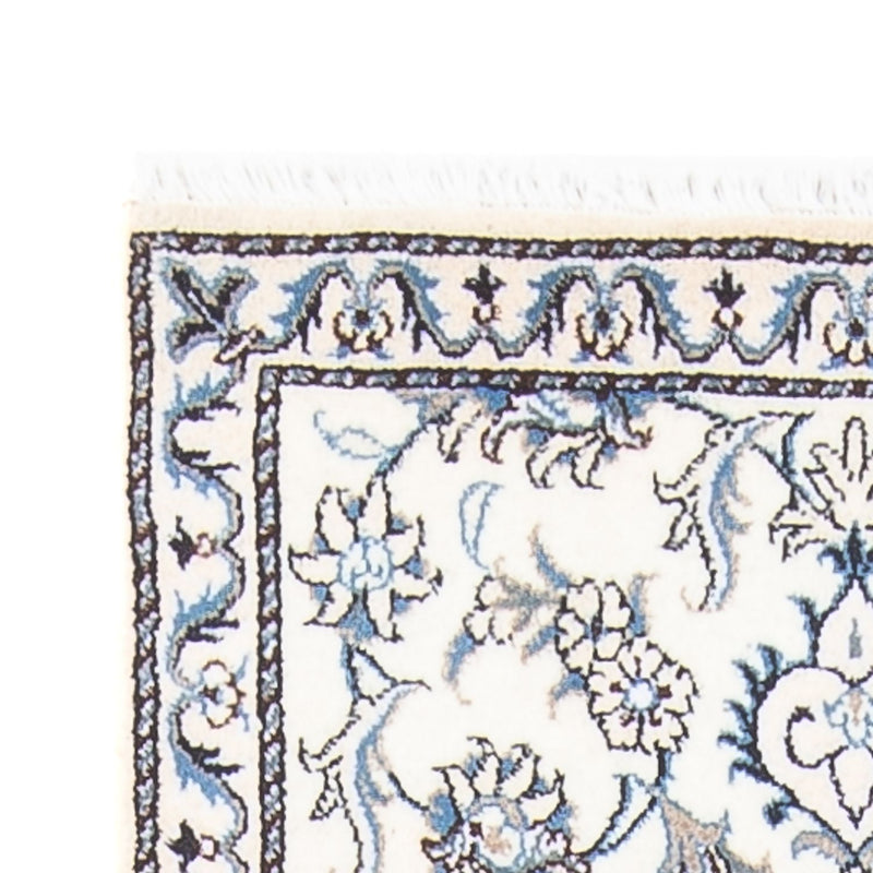 Tapis de couloir Tapis persan - Nain - 200 x 77 cm - argent