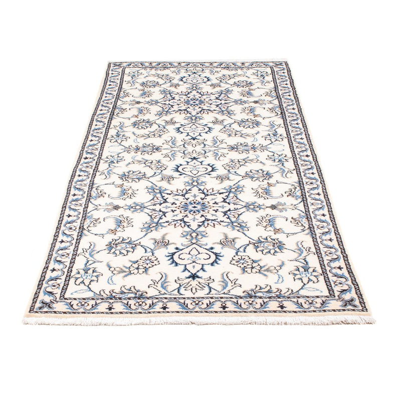 Tapis de couloir Tapis persan - Nain - 200 x 77 cm - argent