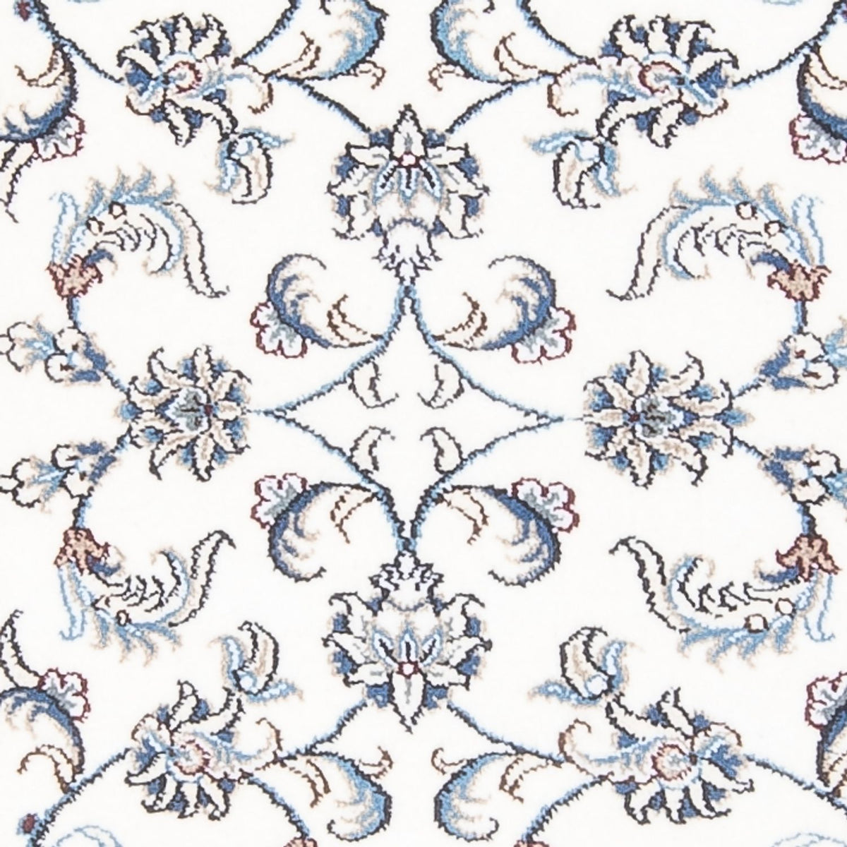 Tapis de couloir Tapis persan - Nain - 202 x 78 cm - argent