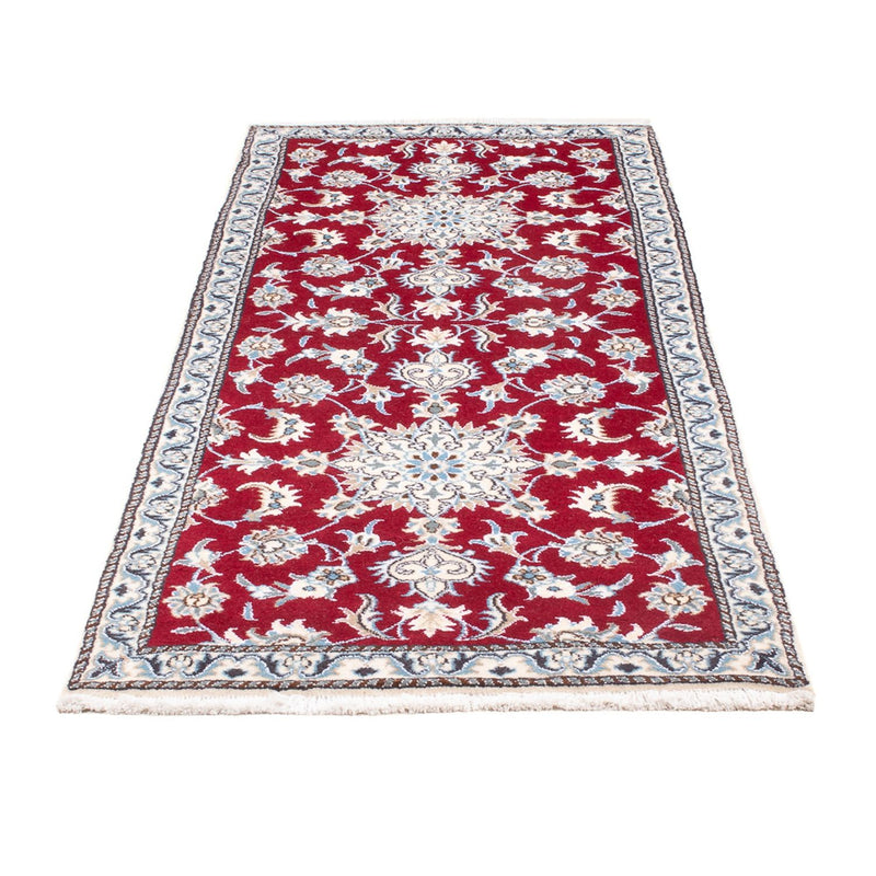 Tapis de couloir Tapis persan - Nain - 196 x 76 cm - rouge