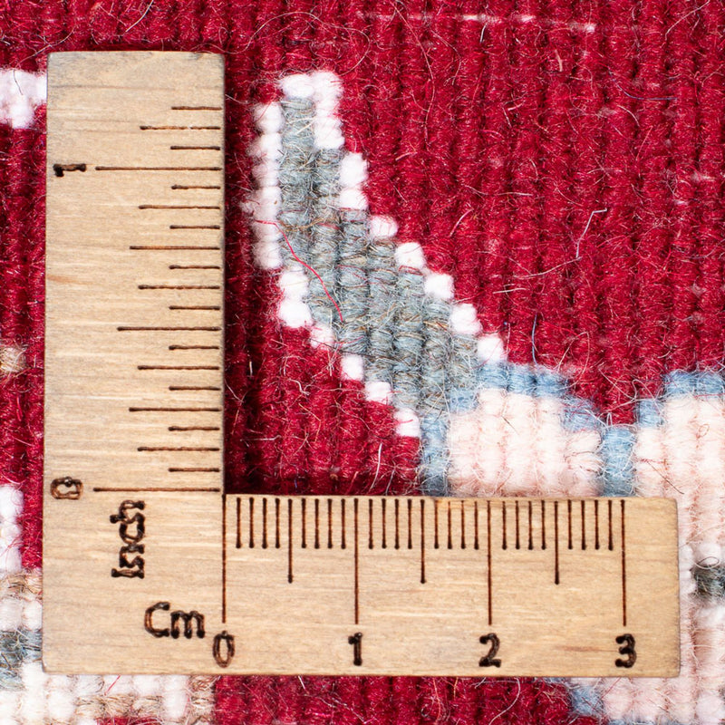 Tapis de couloir Tapis persan - Nain - 196 x 76 cm - rouge