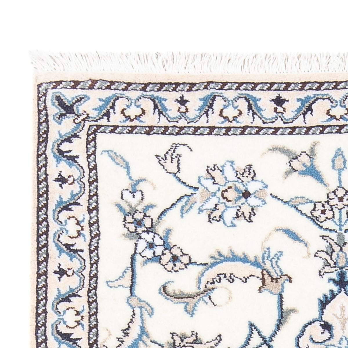 Tapis persan - Nain - 140 x 90 cm - argent