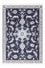 Tapis persan - Nain - 140 x 90 cm - bleu foncé