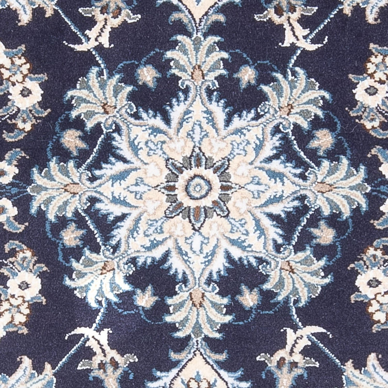 Tapis persan - Nain - 140 x 90 cm - bleu foncé