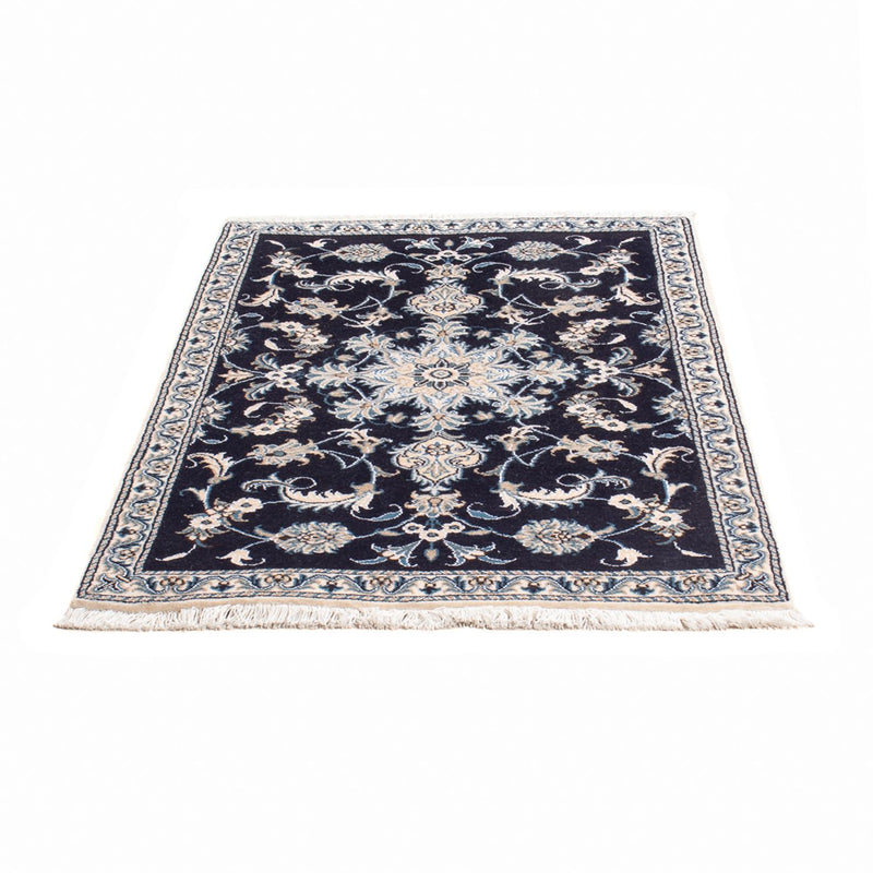 Tapis persan - Nain - 140 x 90 cm - bleu foncé
