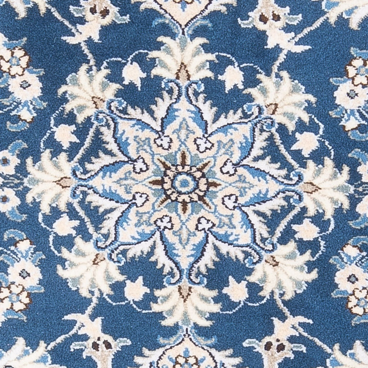 Tapis persan - Nain - 140 x 90 cm - bleu