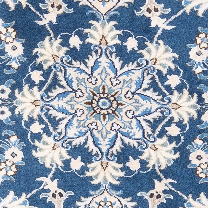 Tapis persan - Nain - 140 x 90 cm - bleu