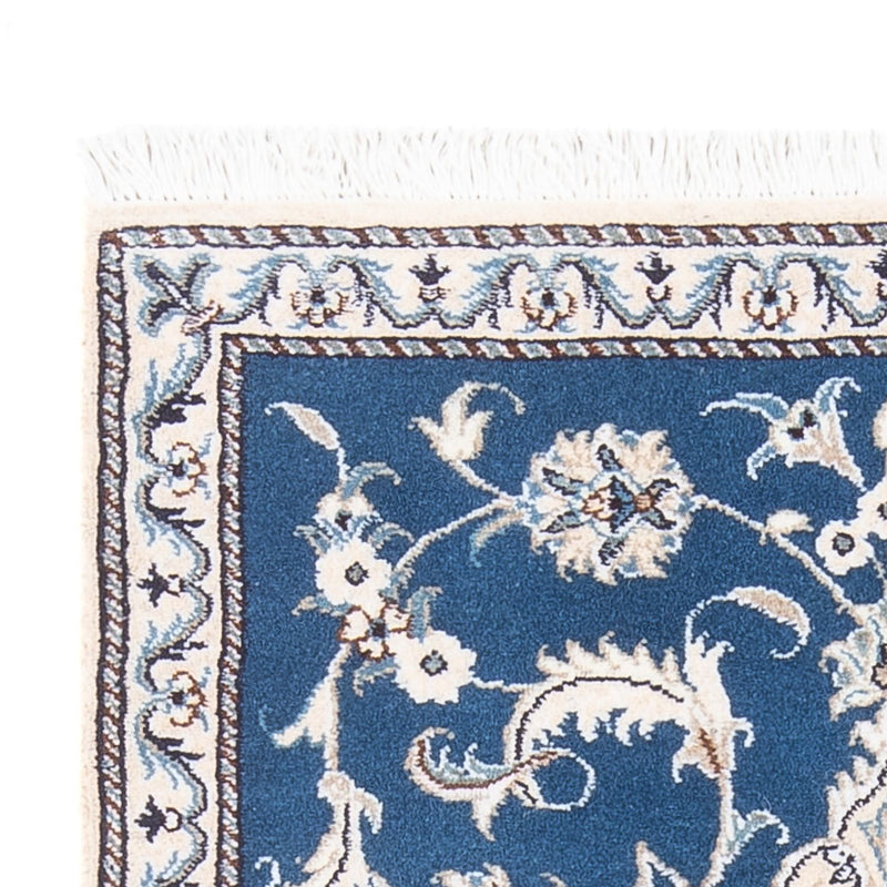 Tapis persan - Nain - 140 x 90 cm - bleu