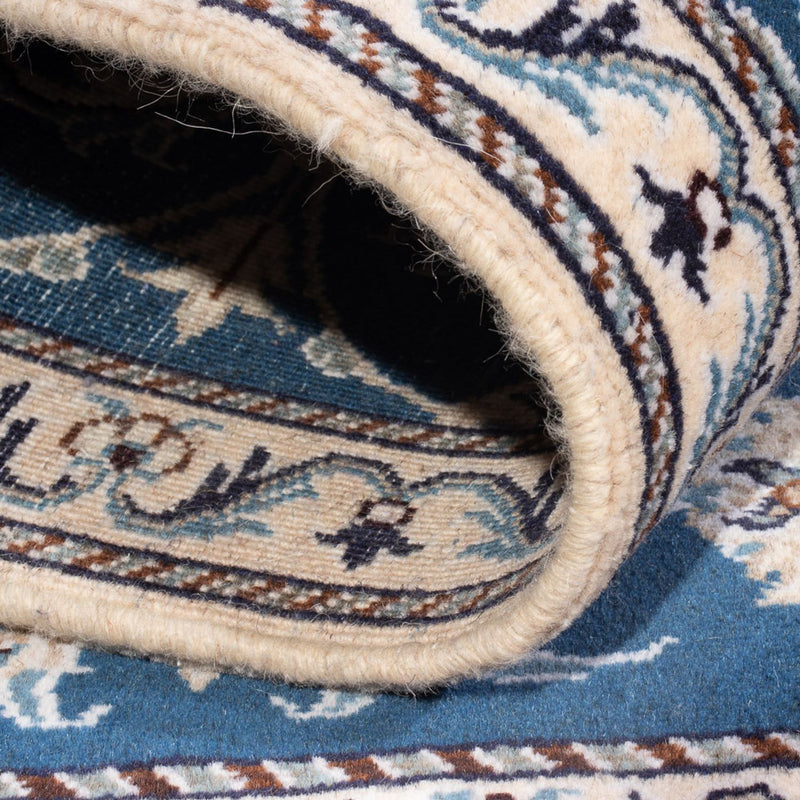 Tapis persan - Nain - 140 x 90 cm - bleu