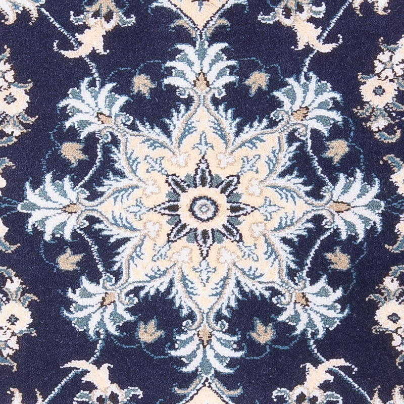Tapis persan - Nain - 140 x 90 cm - bleu foncé