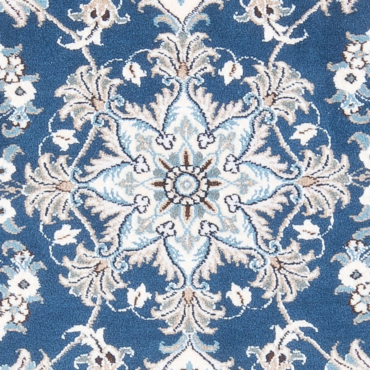 Tapis persan - Nain - 140 x 90 cm - bleu