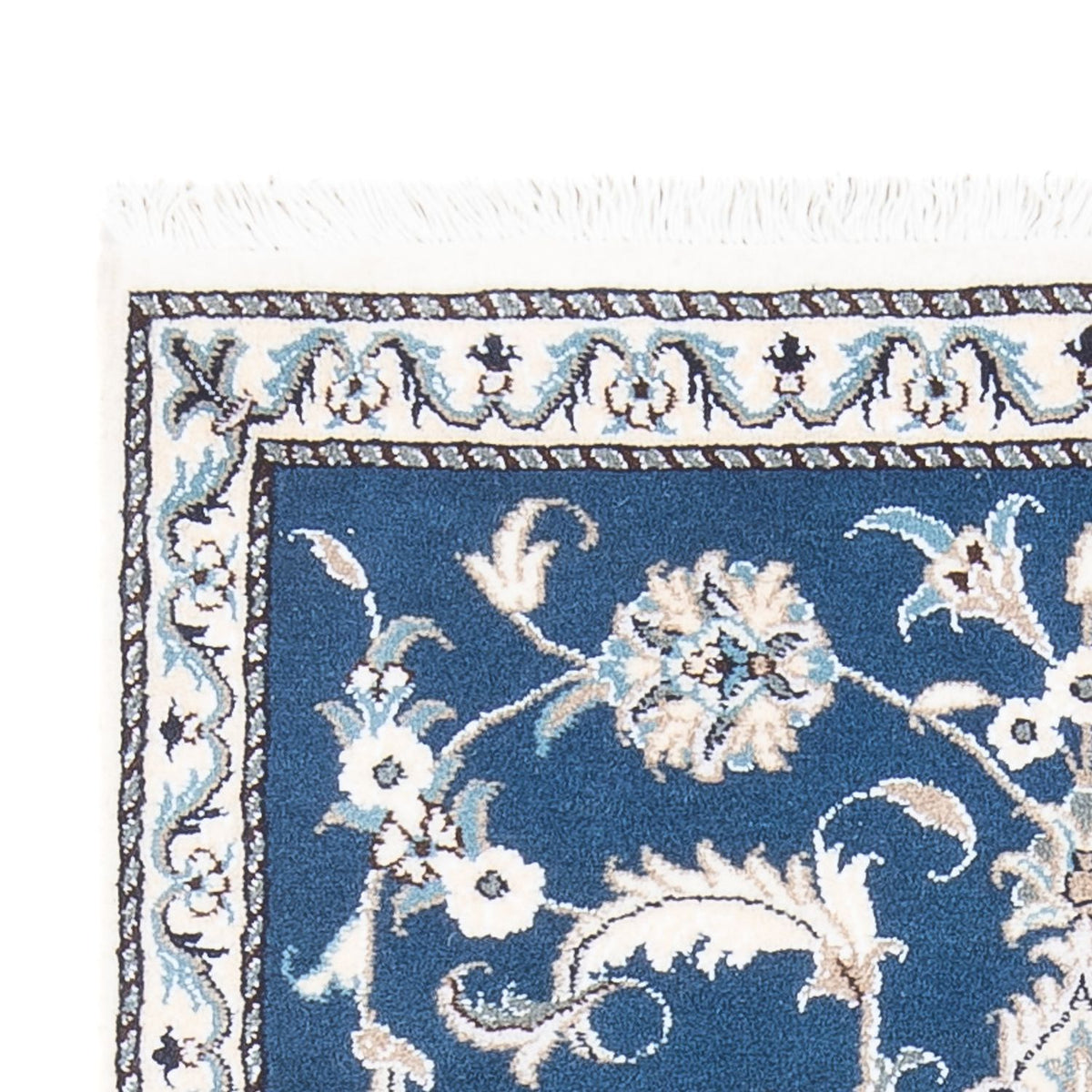Tapis persan - Nain - 140 x 90 cm - bleu