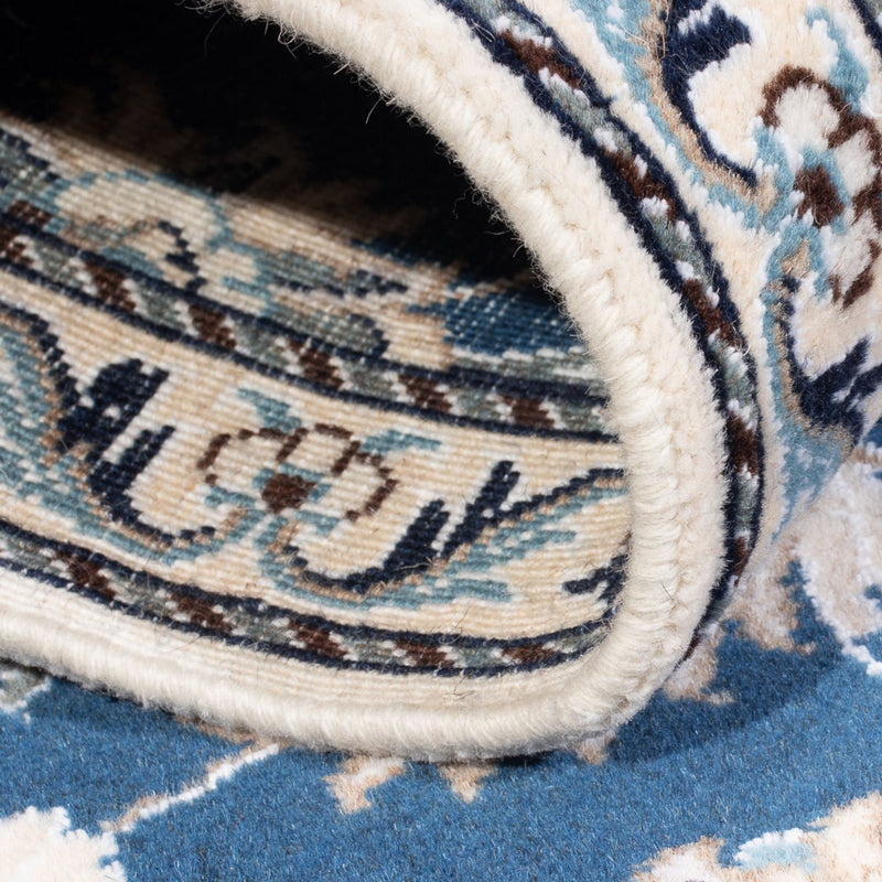 Tapis persan - Nain - 140 x 90 cm - bleu