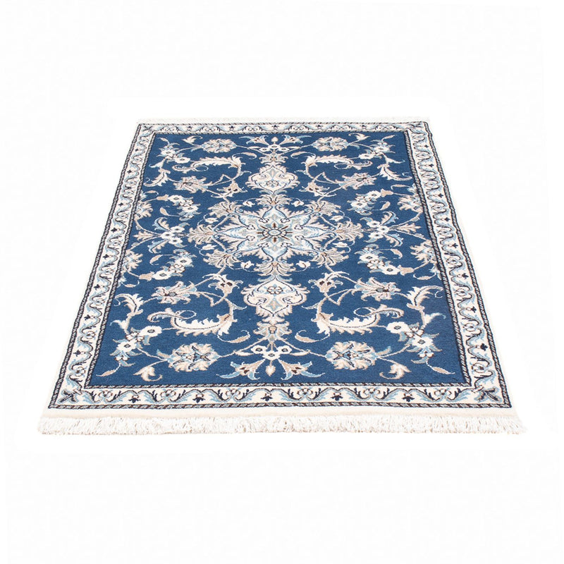 Tapis persan - Nain - 140 x 90 cm - bleu