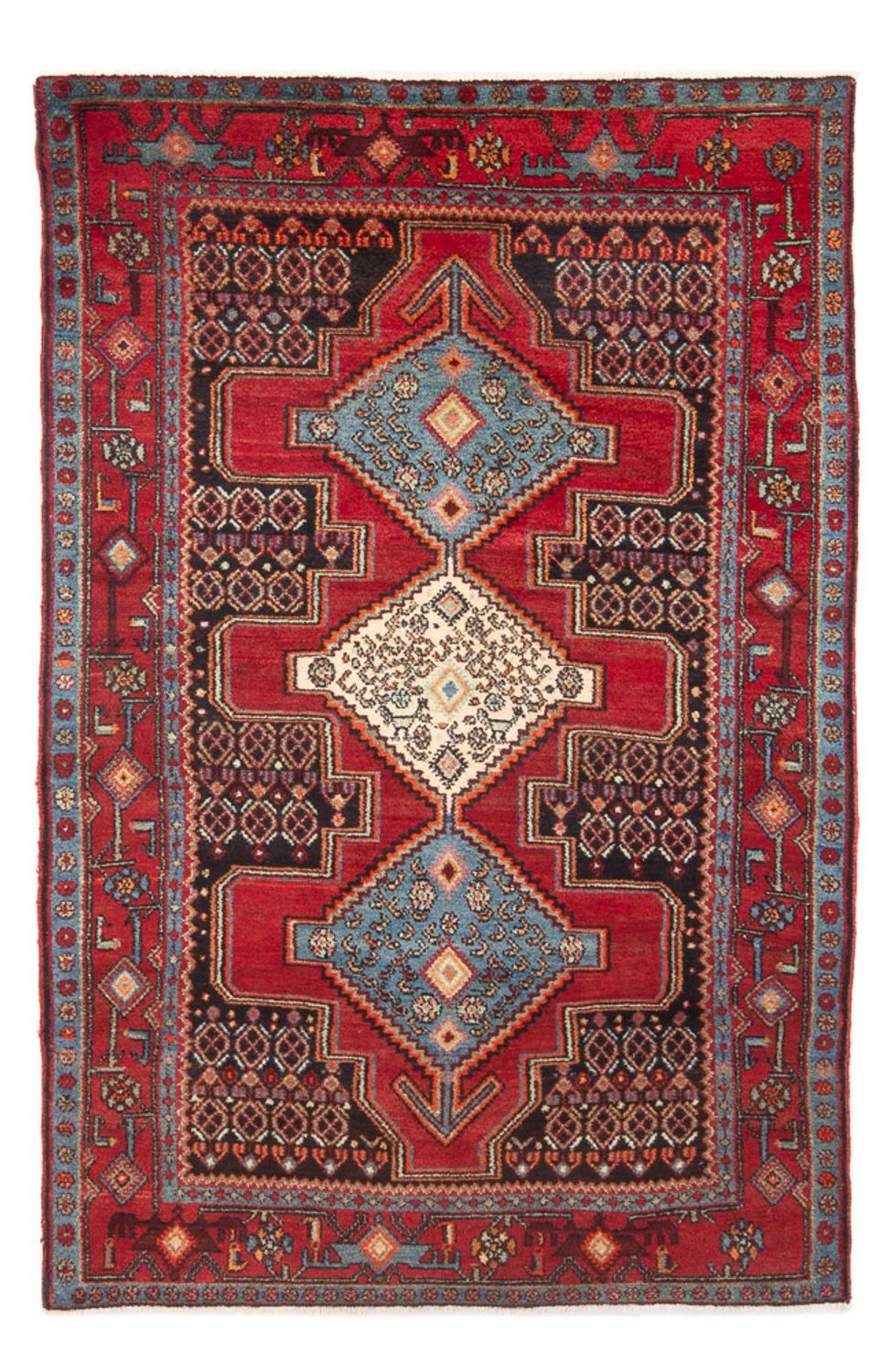 Tapis persan - Classique - 200 x 128 cm - rouge