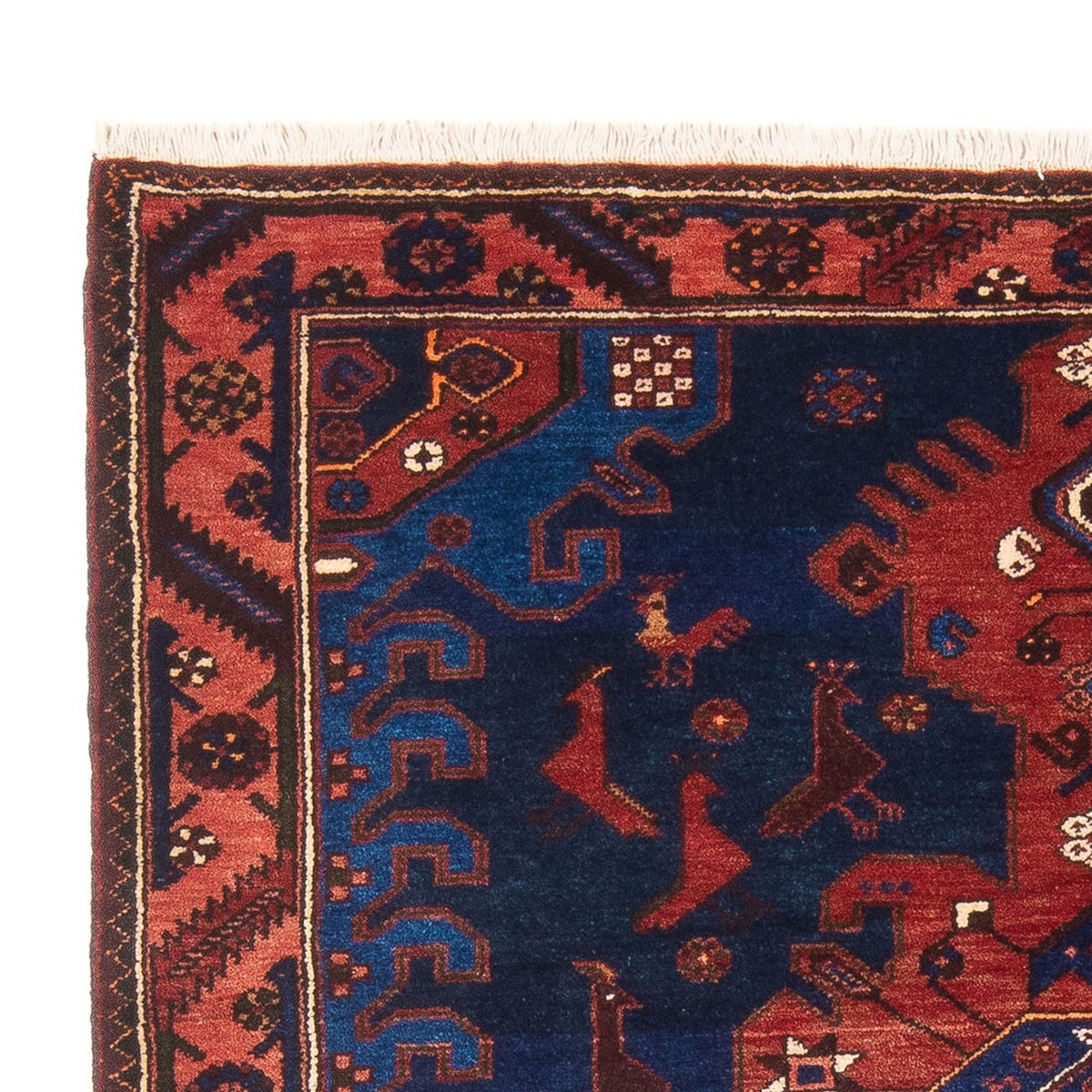 Tapis persan - Nomadic - 197 x 136 cm - bleu