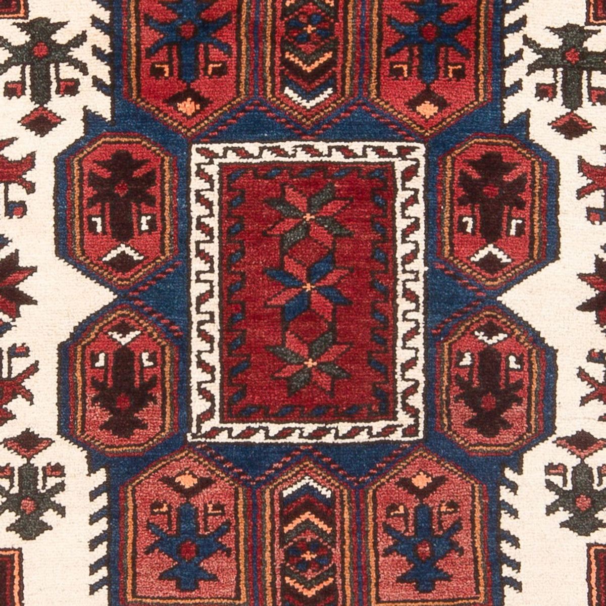 Tapis persan - Nomadic - 202 x 125 cm - bleu foncé