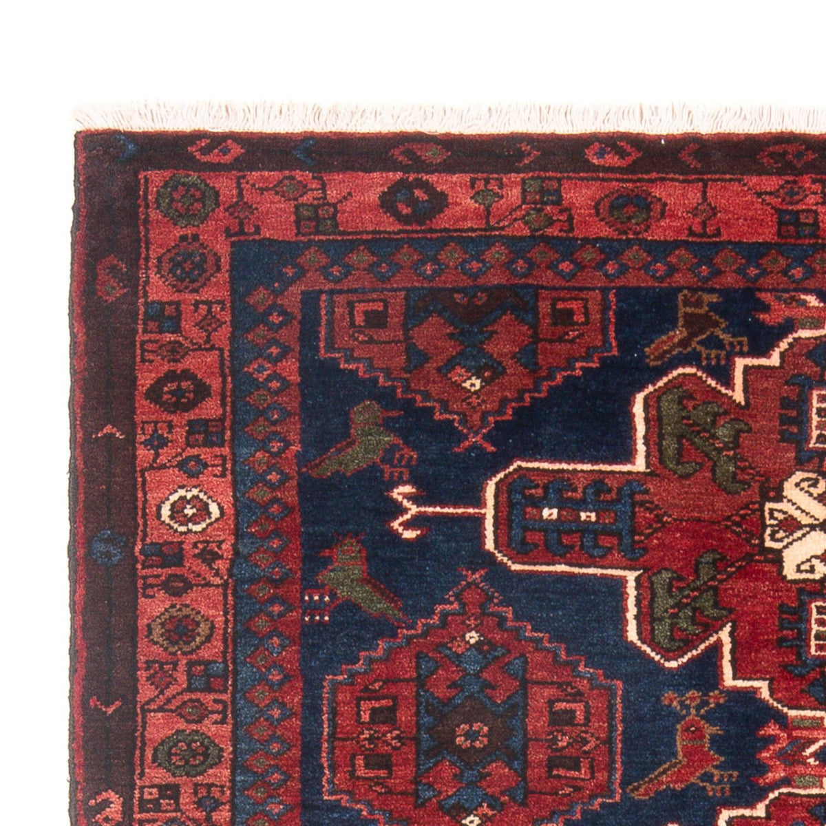 Tapis persan - Nomadic - 197 x 128 cm - bleu foncé