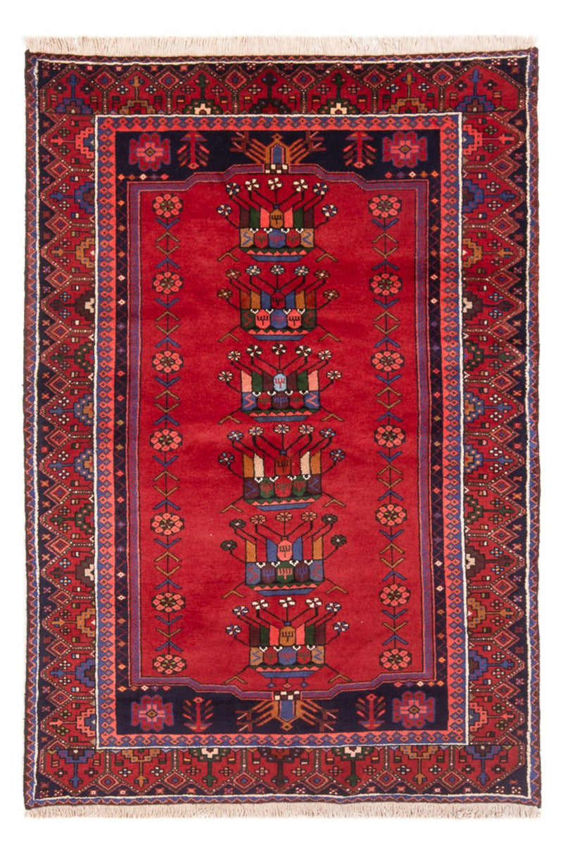 Tapis persan - Nomadic - 197 x 125 cm - rouge