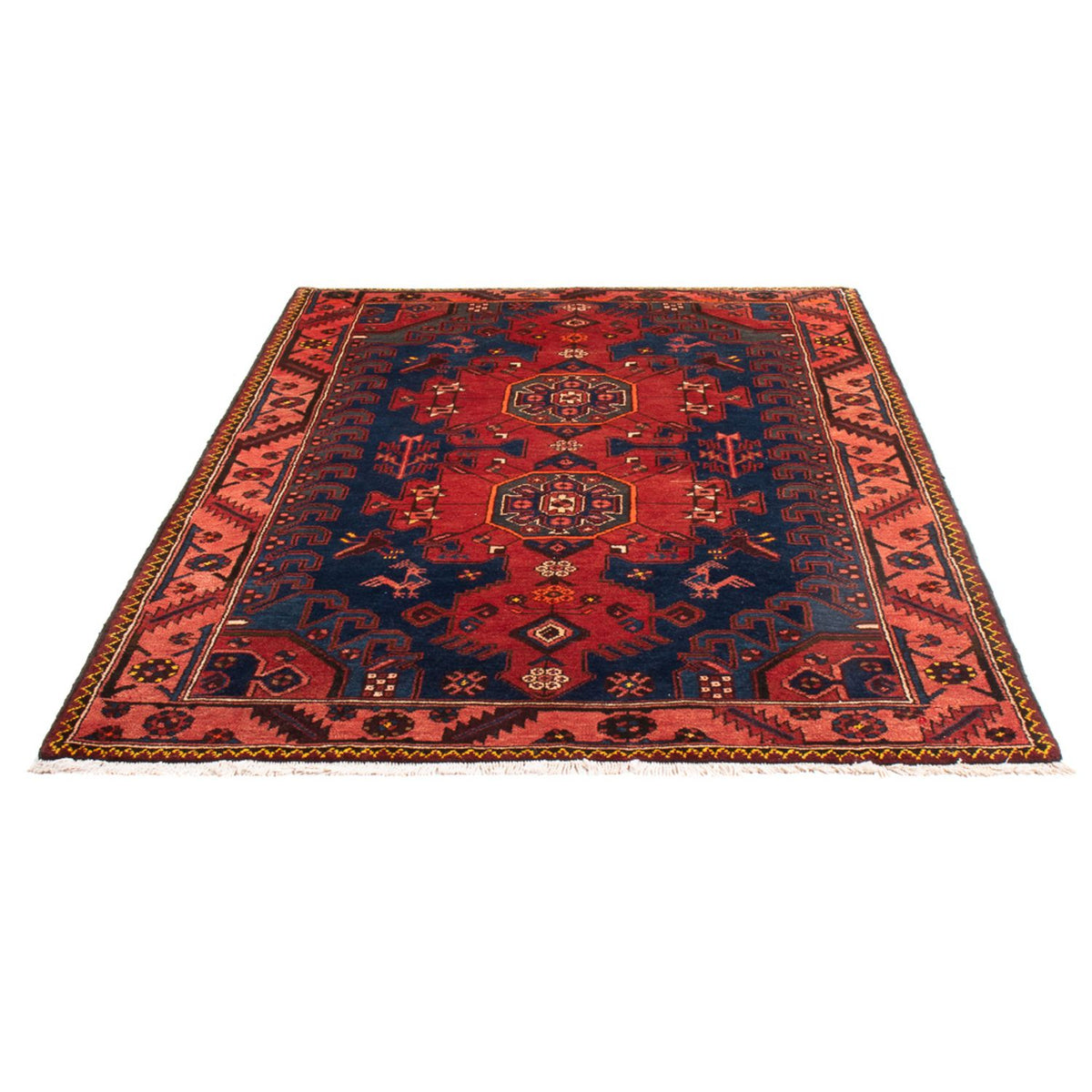 Tapis persan - Nomadic - 196 x 136 cm - bleu