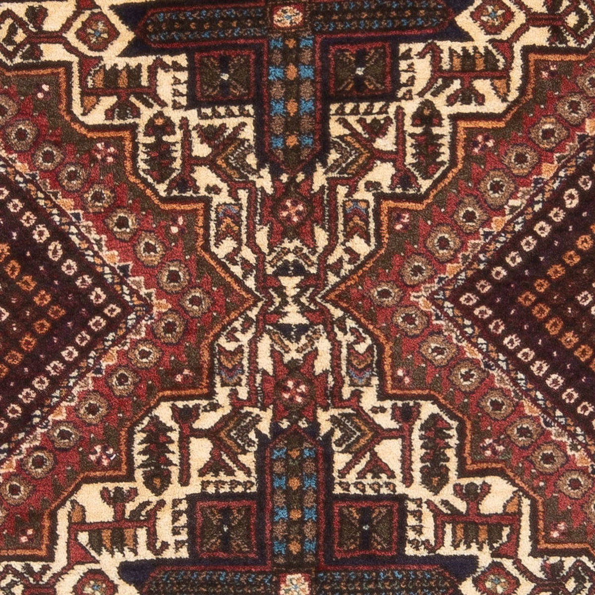 Tapis persan - Nomadic - 180 x 138 cm - rouge