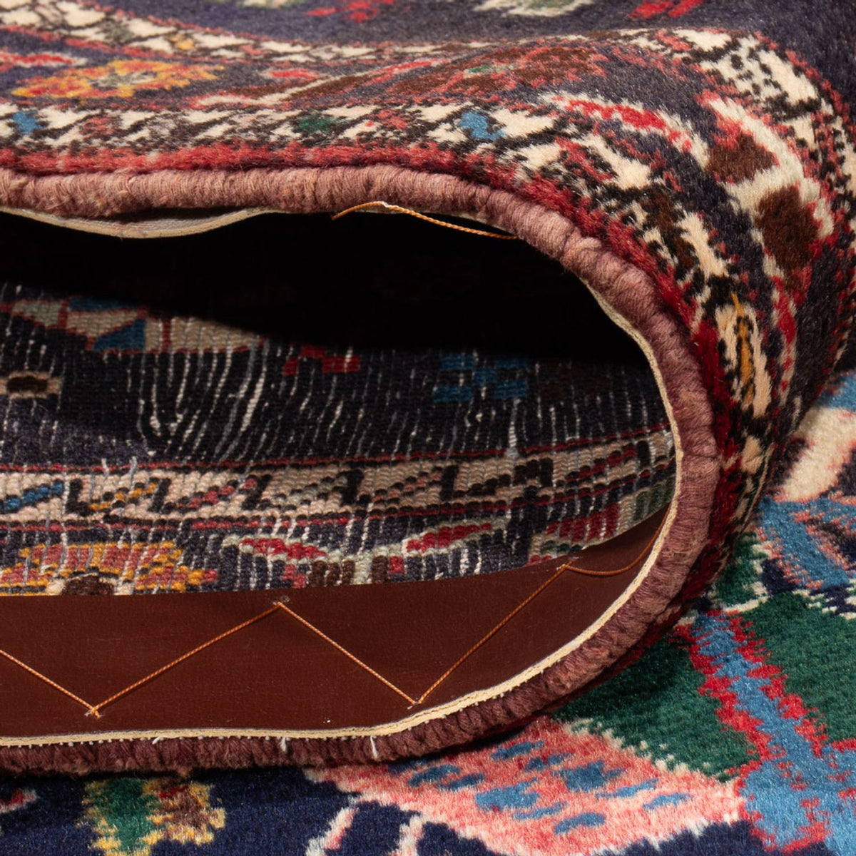 Tapis persan - Nomadic - 210 x 148 cm - bleu foncé