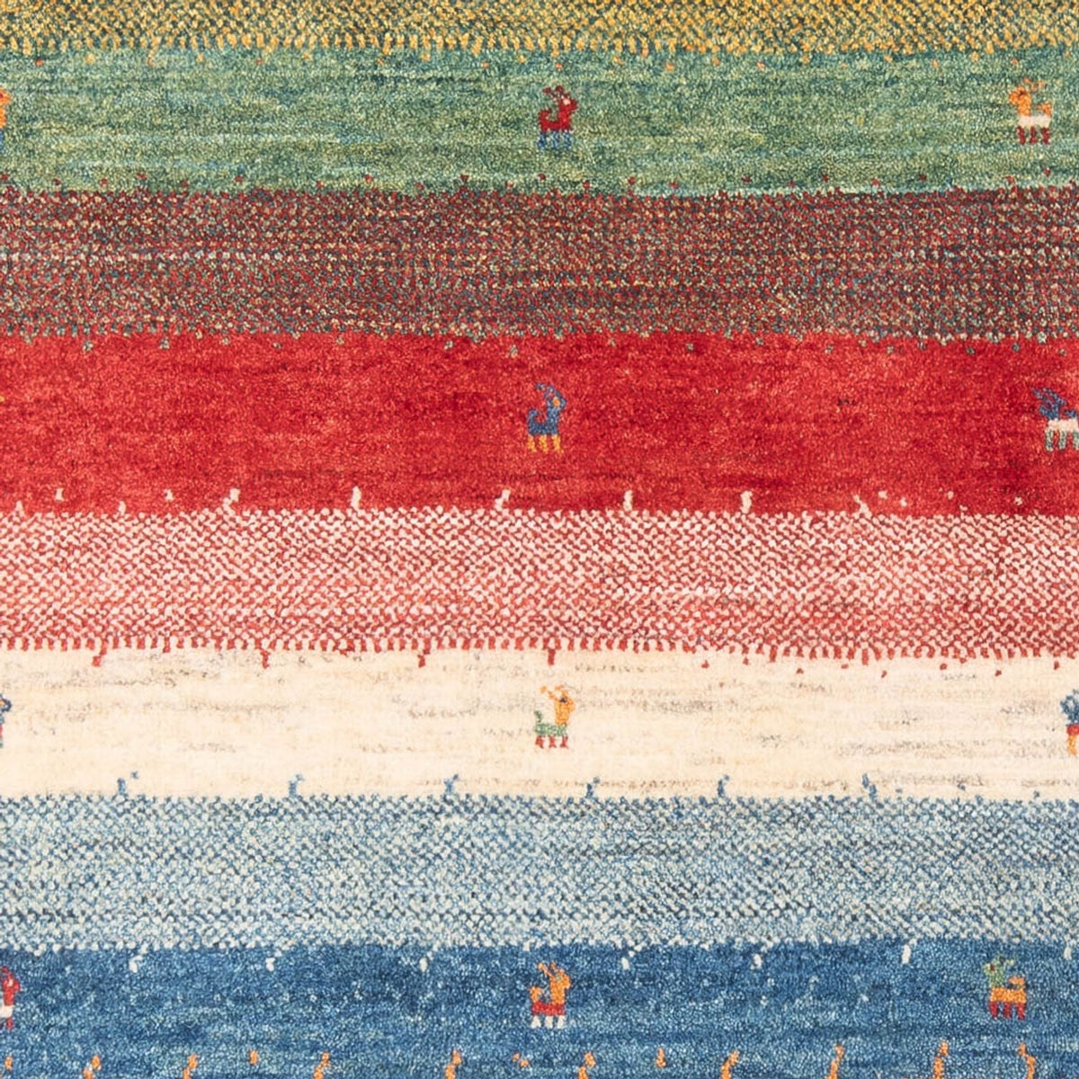 Tapis Gabbeh - Persan - 180 x 120 cm - multicolore
