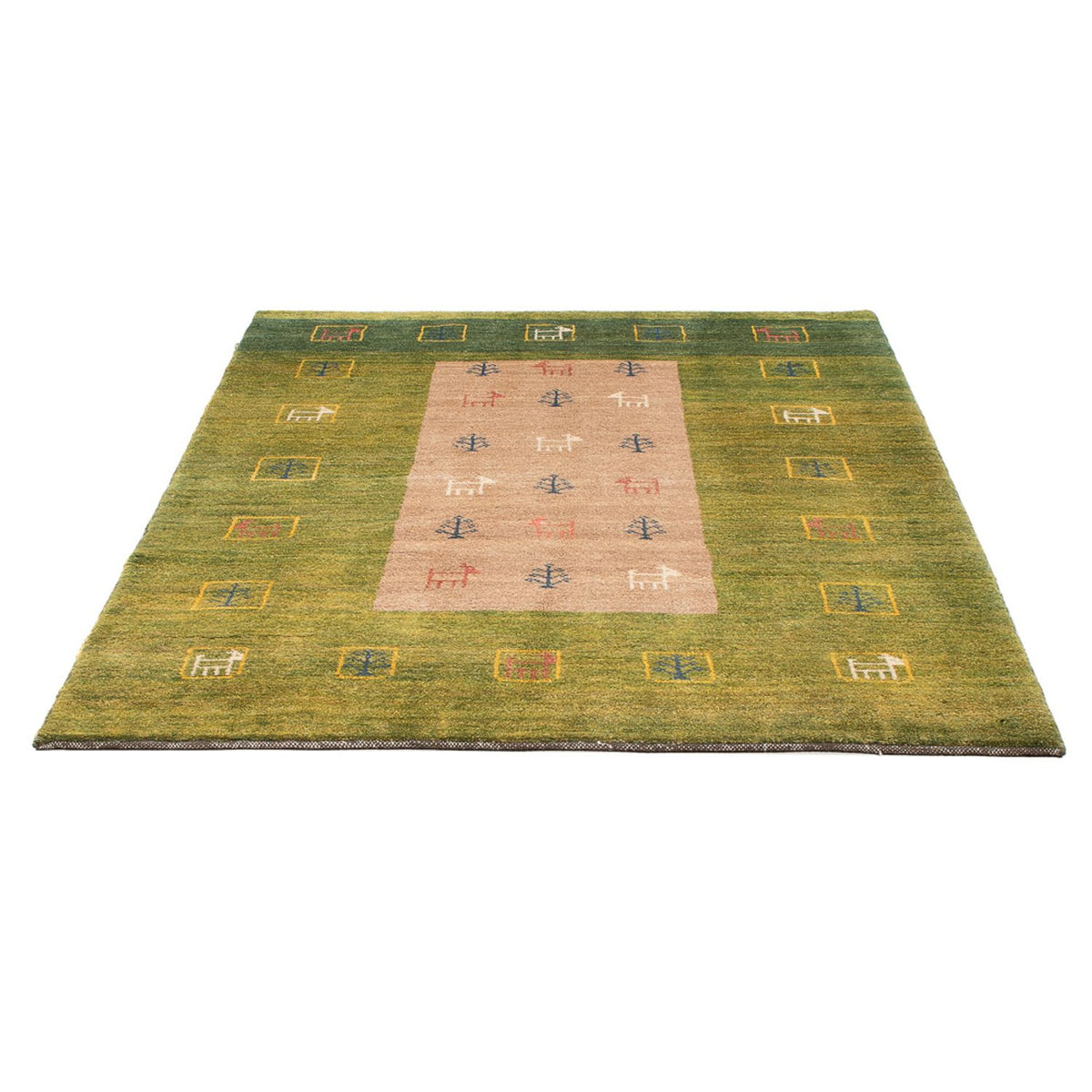 Tapis Gabbeh - Persan - 190 x 119 cm - multicolore