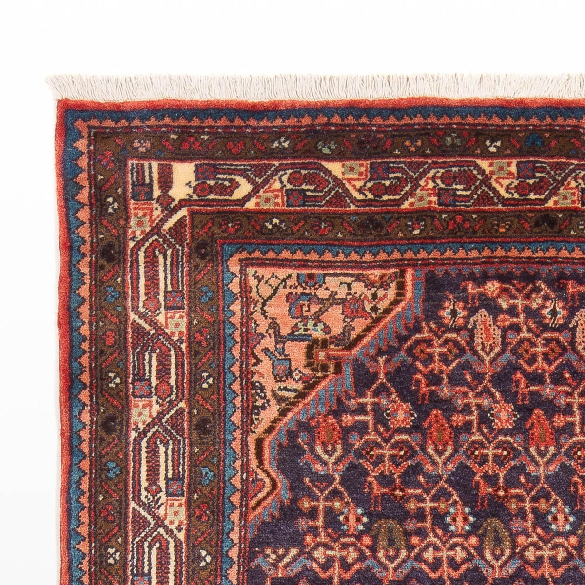 Tapis persan - Nomadic - 215 x 132 cm - bleu foncé