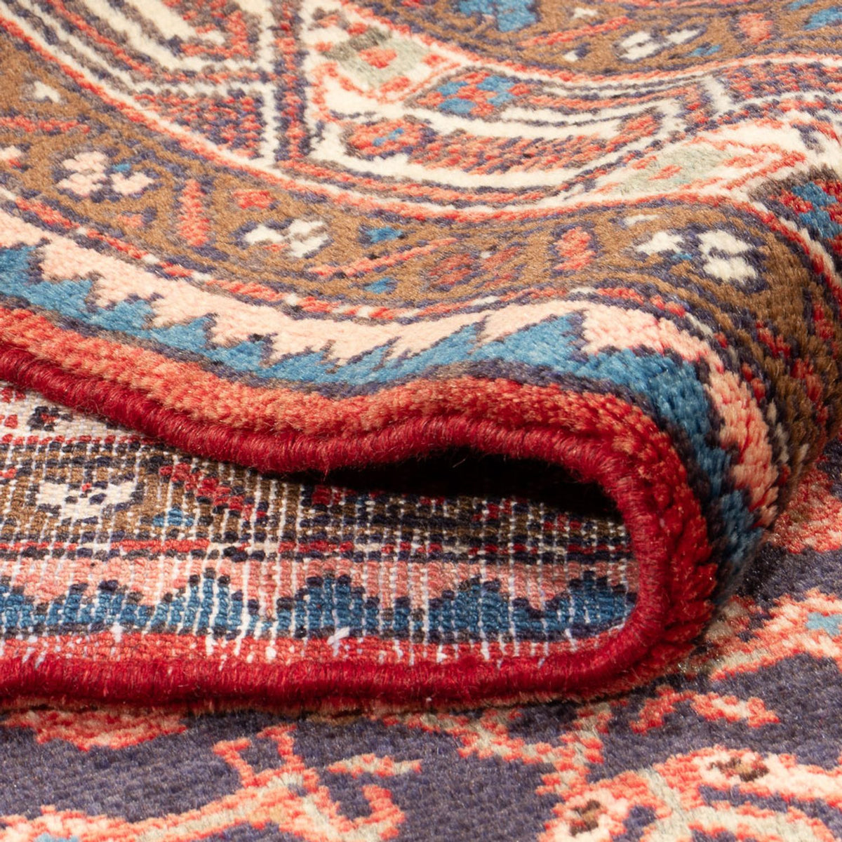 Tapis persan - Nomadic - 215 x 132 cm - bleu foncé