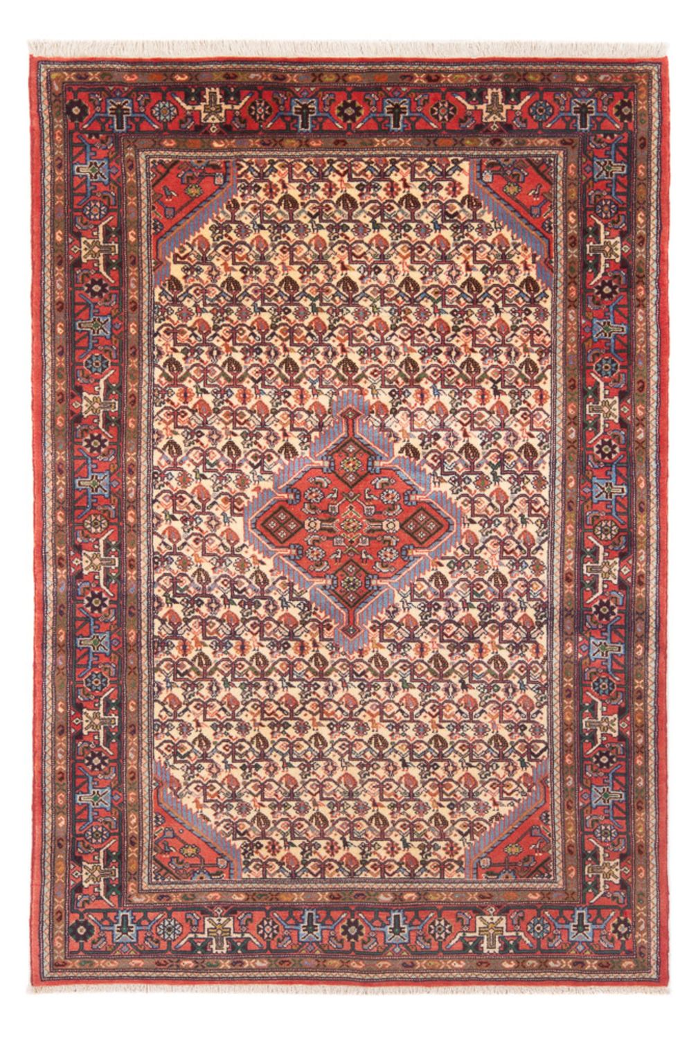 Tapis persan - Nomadic - 194 x 125 cm - crème