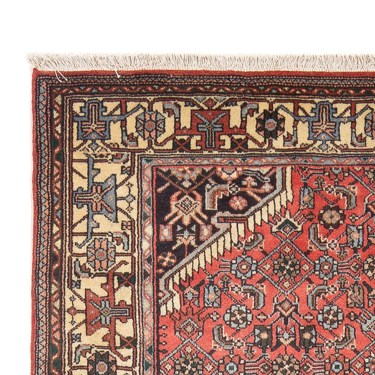 Tapis persan - Nomadic - 160 x 125 cm - rouge