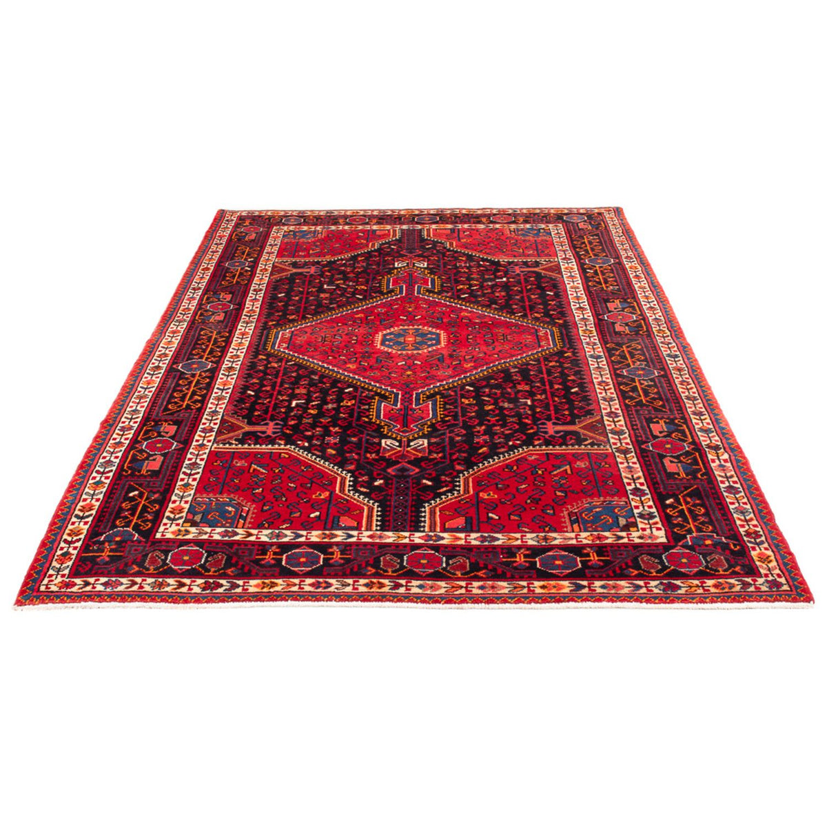 Tapis persan - Nomadic - 230 x 136 cm - bleu foncé