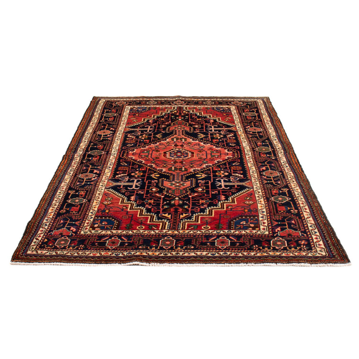 Tapis persan - Nomadic - 215 x 137 cm - bleu foncé