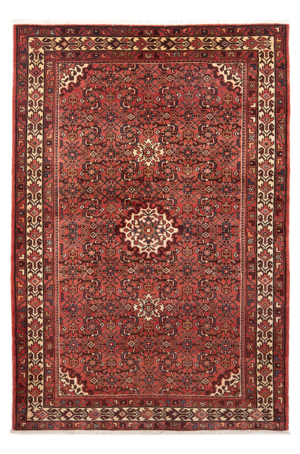 Tapis persan - Nomadic - 218 x 147 cm - rouge