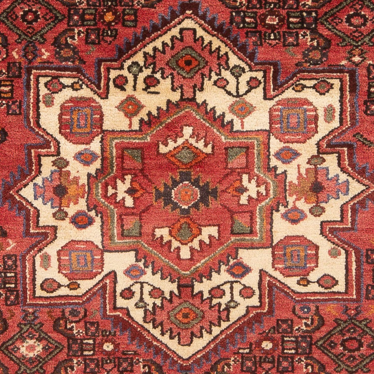 Tapis persan - Nomadic - 220 x 155 cm - rouge