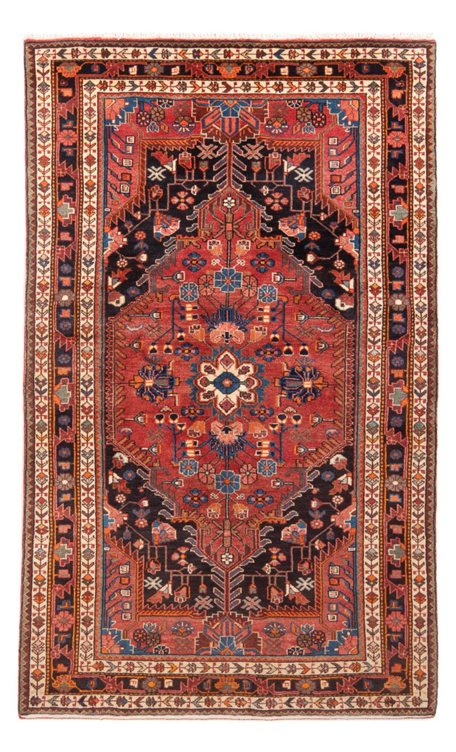 Tapis persan - Nomadic - 210 x 130 cm - rouge