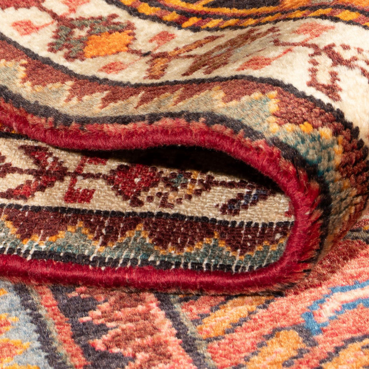 Tapis persan - Nomadic - 210 x 130 cm - rouge