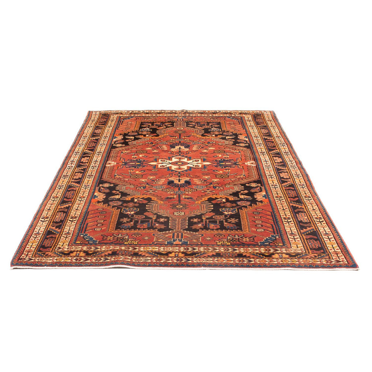Tapis persan - Nomadic - 235 x 140 cm - rouge clair